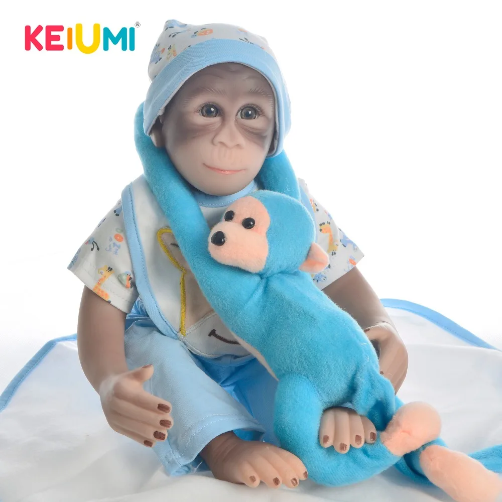 Новая индивидуальная кукла KEIUMI в виде обезьяны 19 дюймов младенец мягкое