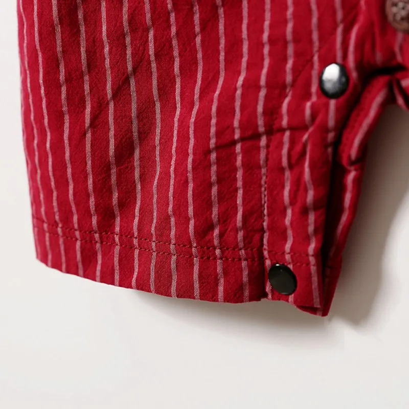 

Infant Baby Boy Gentle Design Striped Short Sleeve Kids Girl Jumpsuit Newborn Clothes 0-24M Lovely Newborn Baby Clothes