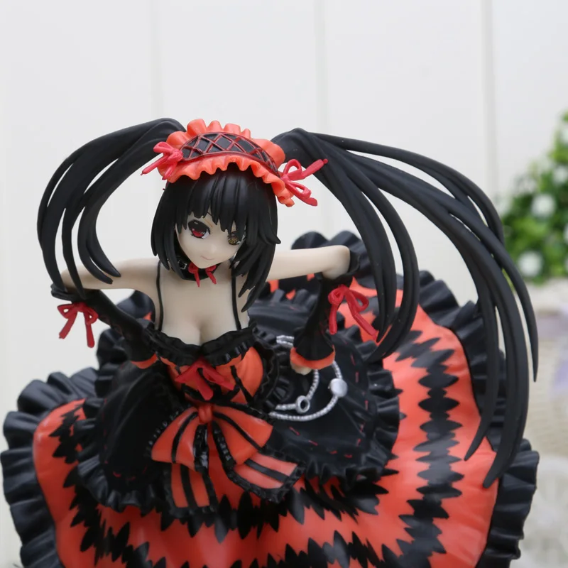Японское аниме Дата Живая фигура Kurumi Tokisaki кошмар и свадебное платье Tokisaki Kurumi кошка девушка ПВХ Модель фигурка игрушка