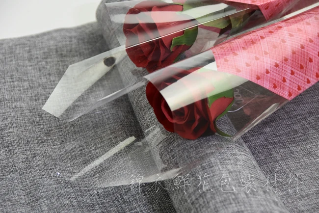 10Pcs 35*14Cm Cloth pattern caring handmade single bag rose double high-grade flowers packaging gifts | Дом и сад