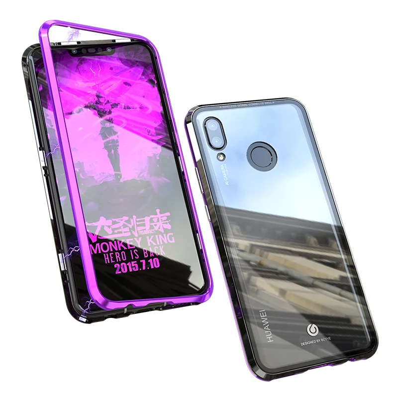 Роскошный Магнитный чехол для huawei Navo 3i 3 i P20 Pro Чехол телефона бампер стекло задняя
