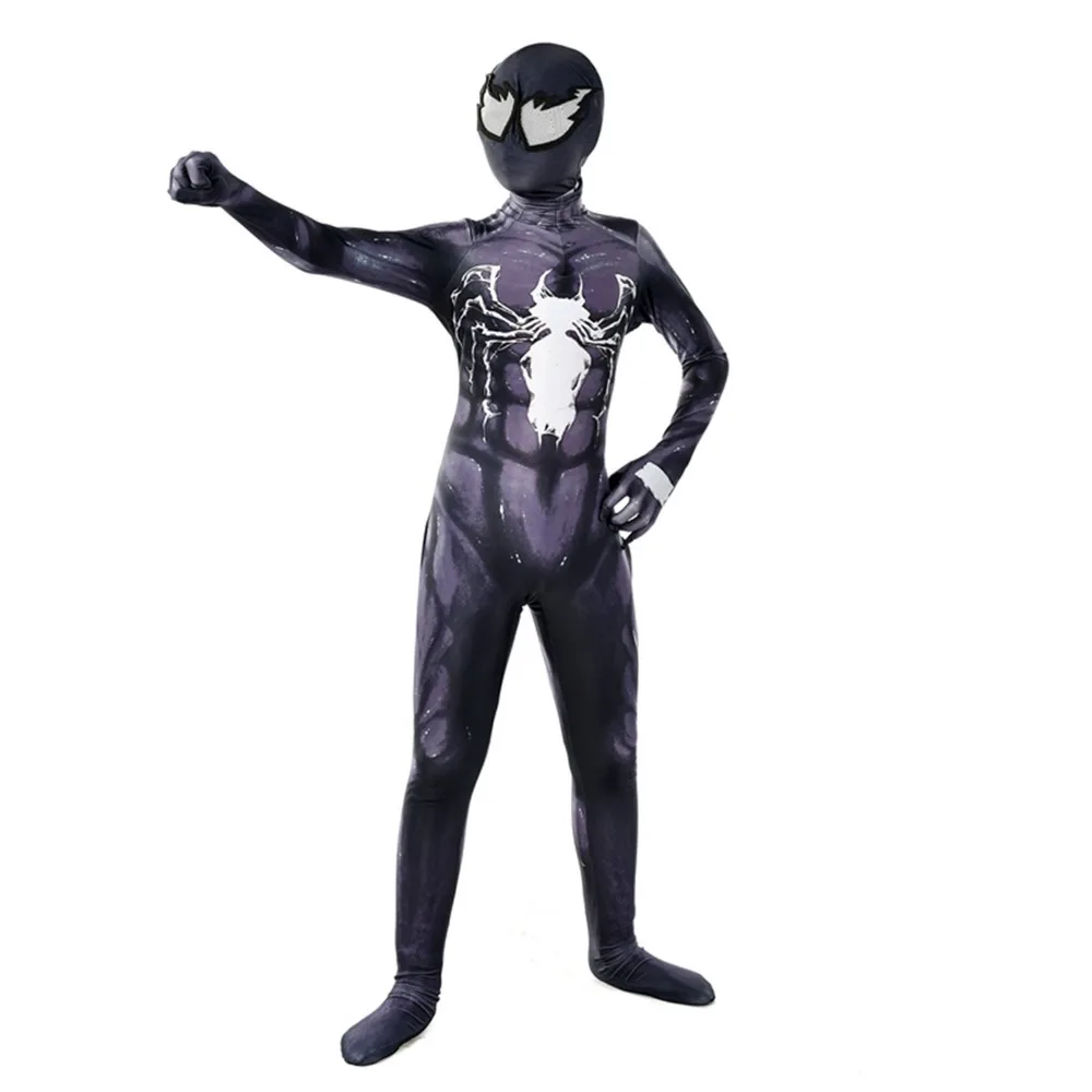 Костюм Человека паука Venom Symbiote для костюмированной вечеринки Хэллоуин спандекс