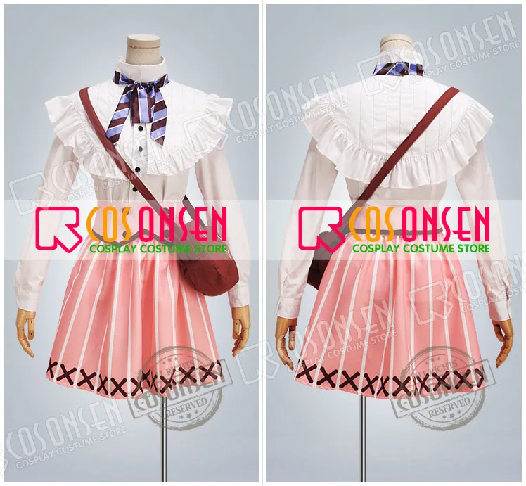 Игра А3 COSPLAYONSEN! Летний костюм для косплея Rurikawa Yuki полный комплект взрослых новый стиль с сумкой|adult costume|cosplay