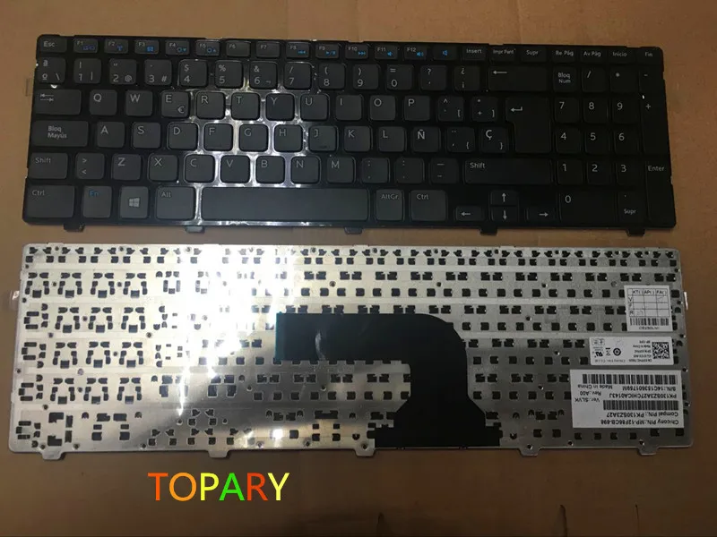 Испанская новая клавиатура для DELL Inspiron 15 3521 3531 15r 5521 M531R 5535 SP Клавиатура ноутбука |