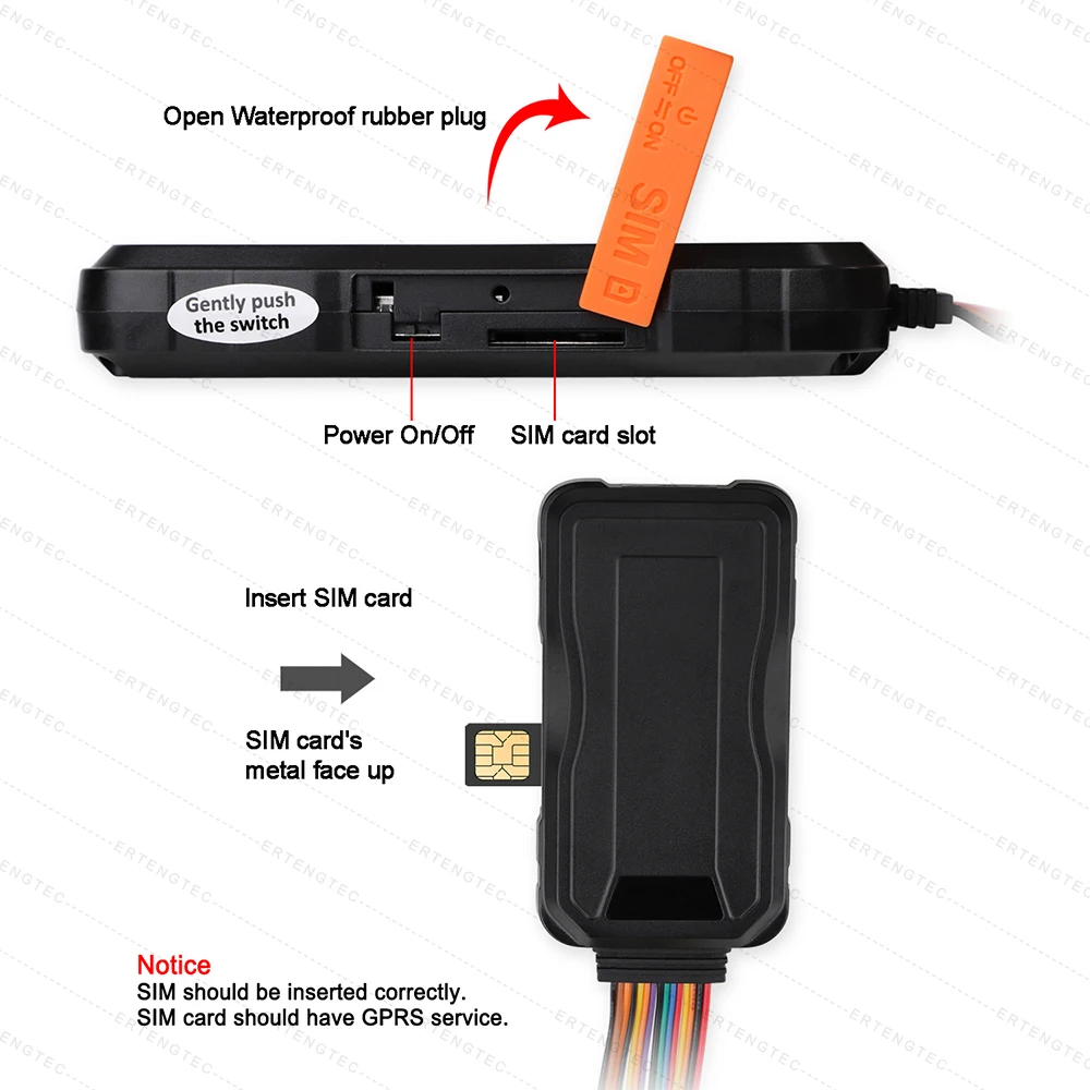 GPS Трекер 3G Concox GT06E LBS локатор SOS Автомобильная сигнализация отключается масляный