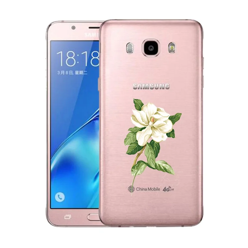 QMSWEI Soft Tpu Clear Phone Case For Samsung Galaxy A3 A5 2016 2017 prime J1 J2 J3 J5 J7 Flower Flora Print Cover Free shipping |