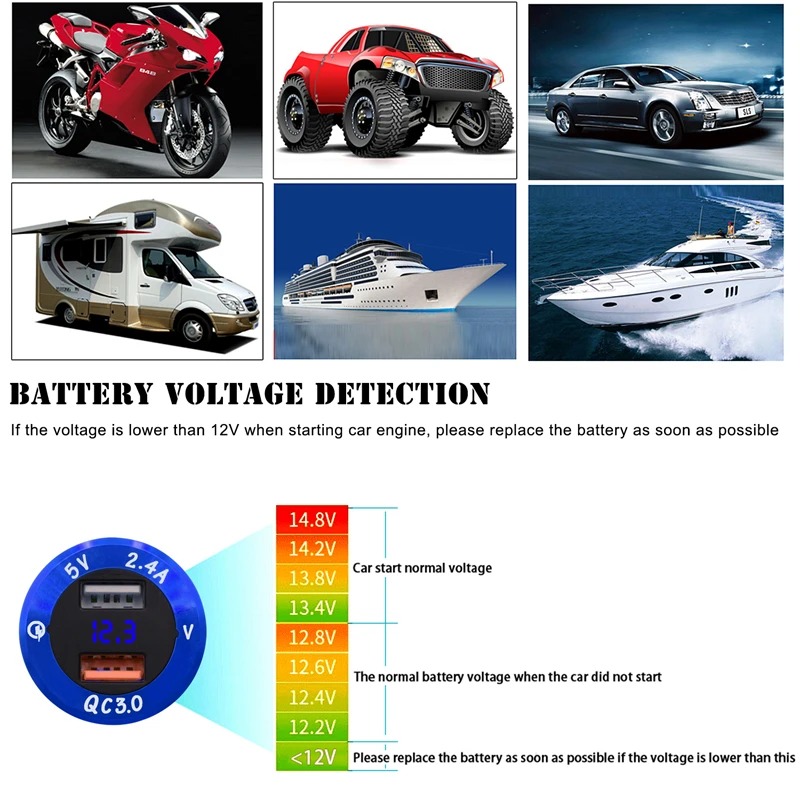 MoFlyeer автомобилем быстрая Зарядное устройство автомобиля DC 12 V-24 V прикуриватель зажигалка с 2 портами QC 3,0 Мощность адаптер Micro SD мобильный телефон Dual USB зарядное устройство для iPhone