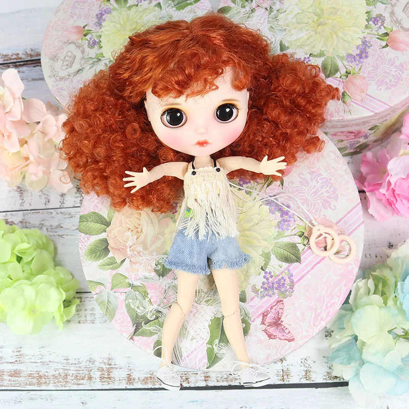 Кукла Blyth 1/6 шарнирное тело ручная роспись матовое лицо белая кожа супер милый explosio голова костюм 30 см DIY BJD SD игрушки подарок AB ручной набор