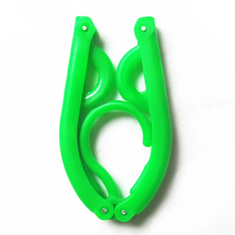 10 шт. Портативный Путешествия складной Пластик одежда пальто Вешалки барабан