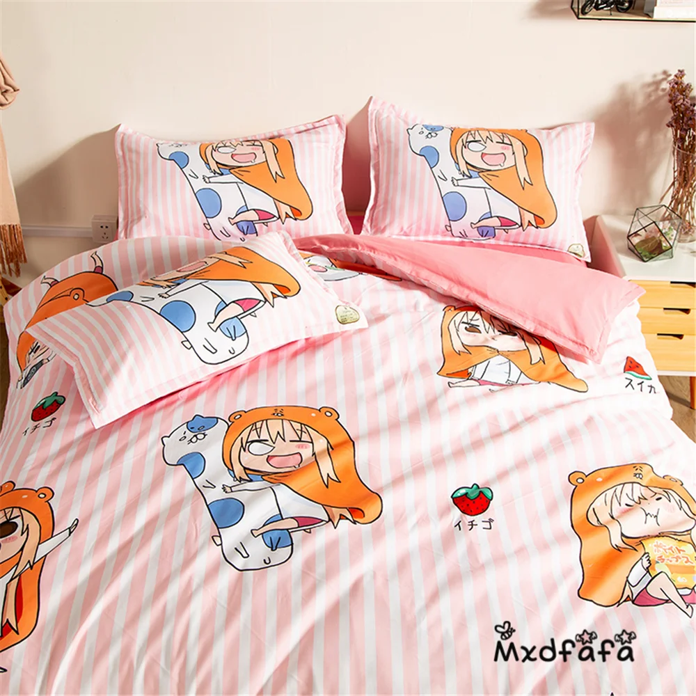Mxdfafa аниме Himouto! Umaru-chan пододеяльник набор постельных принадлежностей роскошный пододеяльник включает в себя 1 пододеяльник и 2 наволочки