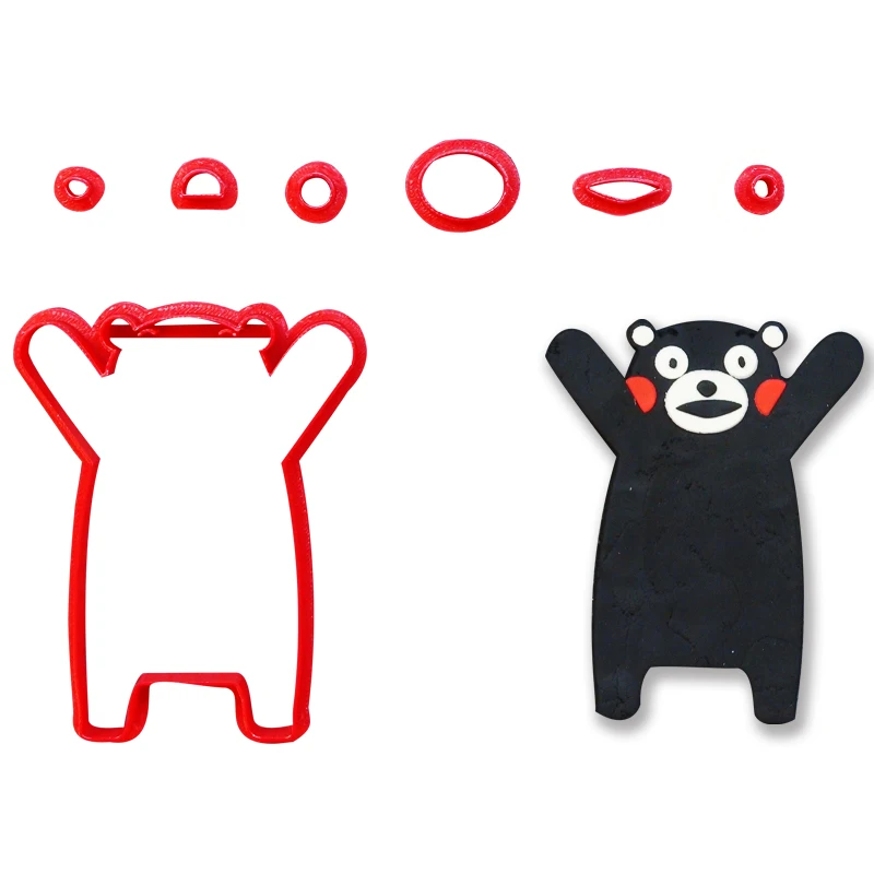 Симпатичные Кумамон формочка набор индивидуальный заказ 3D печатных помадка