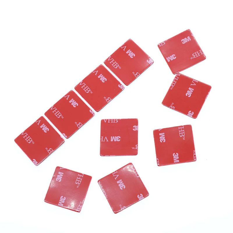 10pcs 10/50/100 шт./компл. 25x25 мм серый раздатчик канцелярской ленты 3 м двусторонняя акриловая клейкая прочная резиновый контейнер крюк держатель мобильного телефона - Цвет: 10pcs