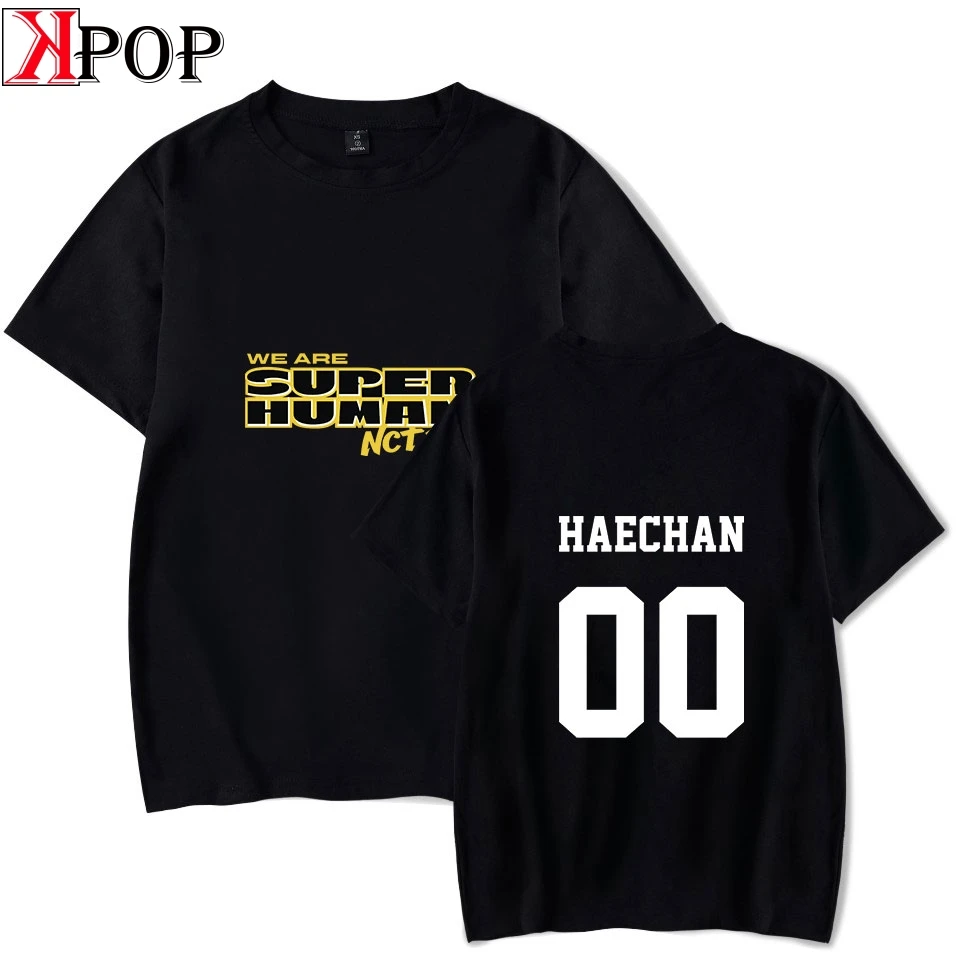 Kpop nct 127 сеульская концертная футболка с круглым вырезом и короткими рукавами