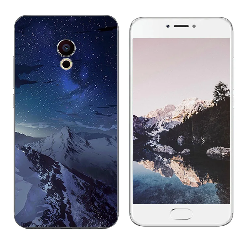 Чехол для Meizu Pro 6 с принтом снежинки чехол Mx6 мягкий силиконовый из ТПУ Pro6 s чехлы