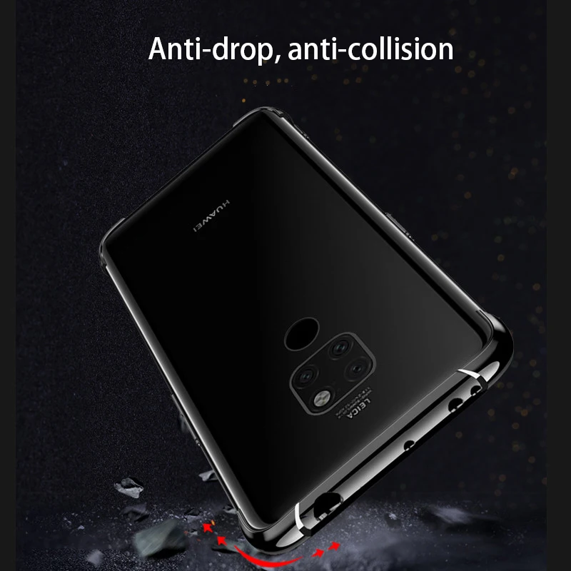 Для Huawei Mate 20 Pro X Чехол прозрачный тонкий против царапин ТПУ чехол для телефона