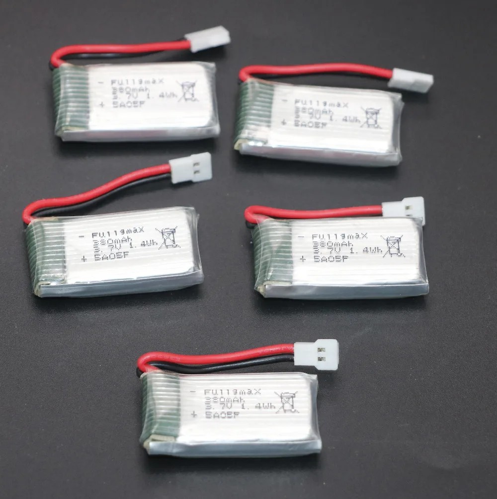 5 в 1 зарядное устройство для Lipo X5 + шт 3 7 В 380 мАч 25C батарея Hubsan X4 H107 H107L H107C H107D V252 JXD385