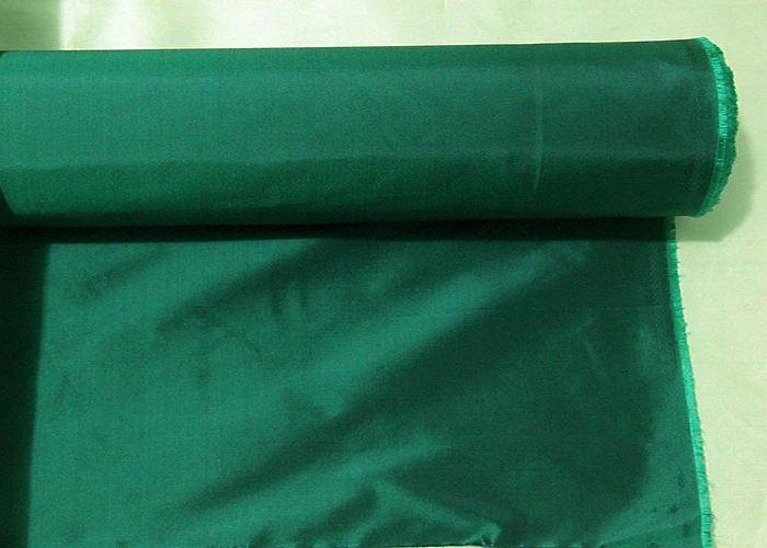 Высокое качество отдыха шелковое платье подкладочной ткани Зеленый окрашенная