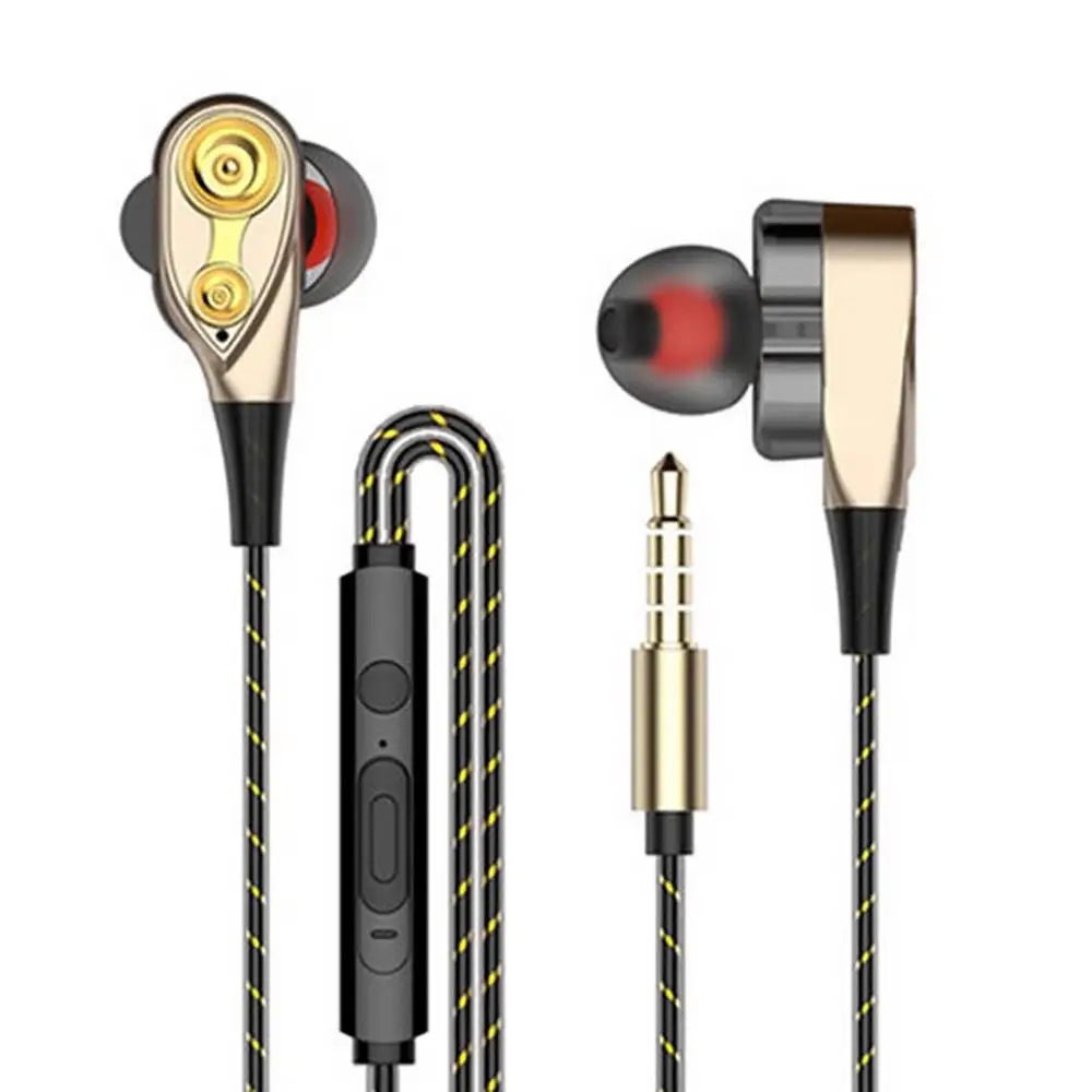 gold single speaker Rovtop магнитные проводные стерео наушники-вкладыши супер бас двойной привод гарнитура наушники для huawei samsung смартфон - Цвет: gold single speaker