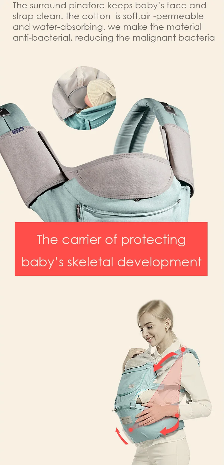 Babycare Регулируемый Детский 3D поясной стул Эргономичный безопасность Перевозчик 360 четыре положения Хипсит младенец новорожденных слинг переноски ремень