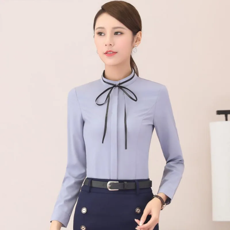 2017 New Summer Ladies Pure Chiffon Blouse Bow Neck Shirt Short Sleeve Tops Plus Size Blusas Femininas |