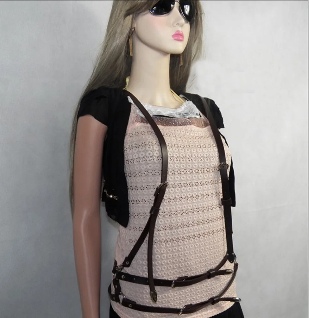 Рождественские черно-коричневый любовника модные сапоги в панковском стиле