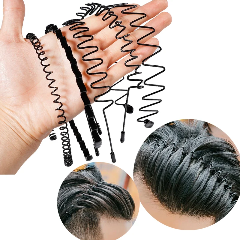 Спортивный ободок для волос унисекс модный дизайн 1 шт. пакет черный