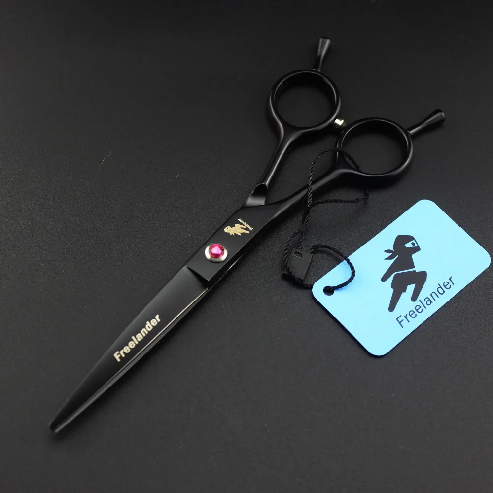 Ножницы для стрижки и тонкой стрижки левшам Freelander 6 дюймов с титановым покрытием для парикмахеров и барберов.