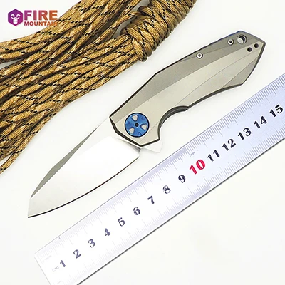 with logo-0 ZZSQ 0456 складные ножи с лезвием CTS 204P лезвие с титановой ручкой шарикоподшипник для выживания Походный нож Открытый тактический карманный инструмент - Цвет: with logo-0