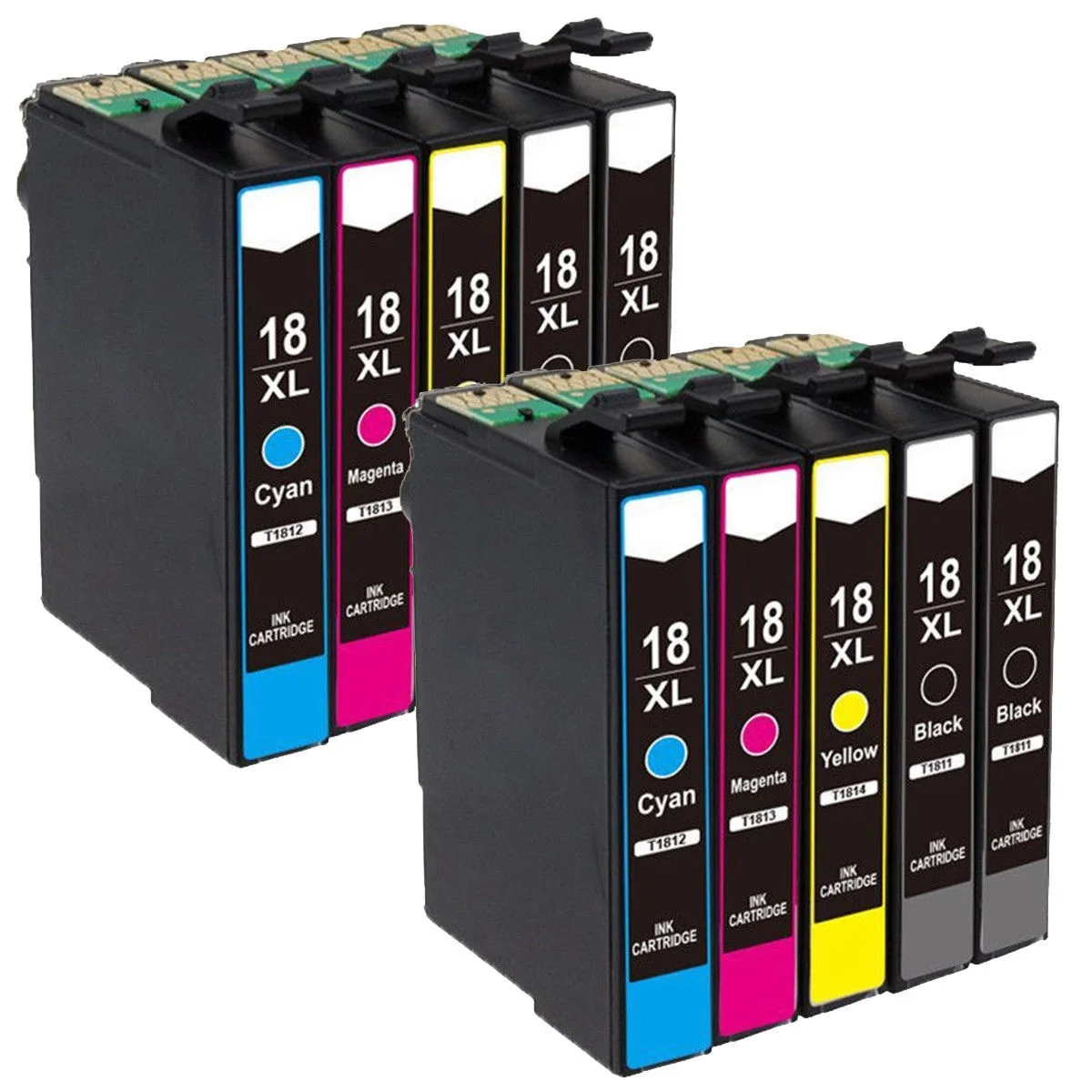 10 картриджей совместимых с Epson expressions Home XP-205 212 215 312 315 412 415 225 T1811 | Компьютеры и офис