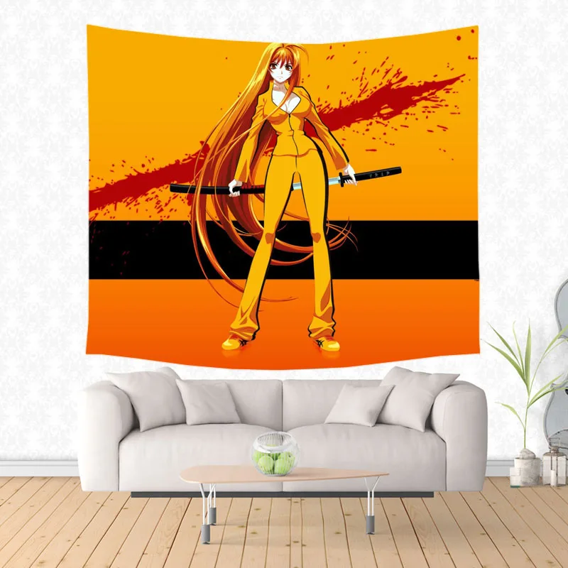 Kill Bill настенный гобелен кровать Манта йога коврик пляжное одеяло Кемпинг матрас