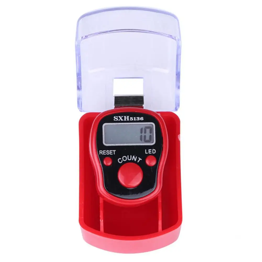 Мини стежка маркер ряд Палец счетчик ЖК Электрический цифровой дисплей со