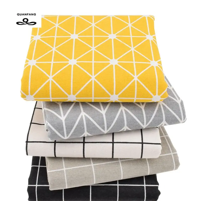 Хлопчатобумажная льняная ткань с принтом для лоскутного шитья сделай сам дивана