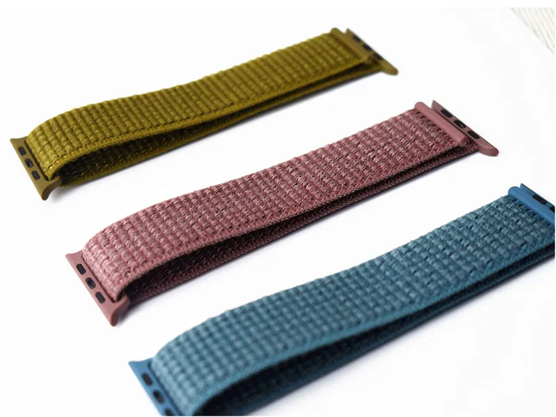 Ремешок для Apple Watch, ремешок для Apple Watch 5, 4, 44, мм, 42 мм, iwatch band 3, 2, 5, 42 мм, 38 мм, Спортивная петля, correa, нейлоновый ремешок для часов