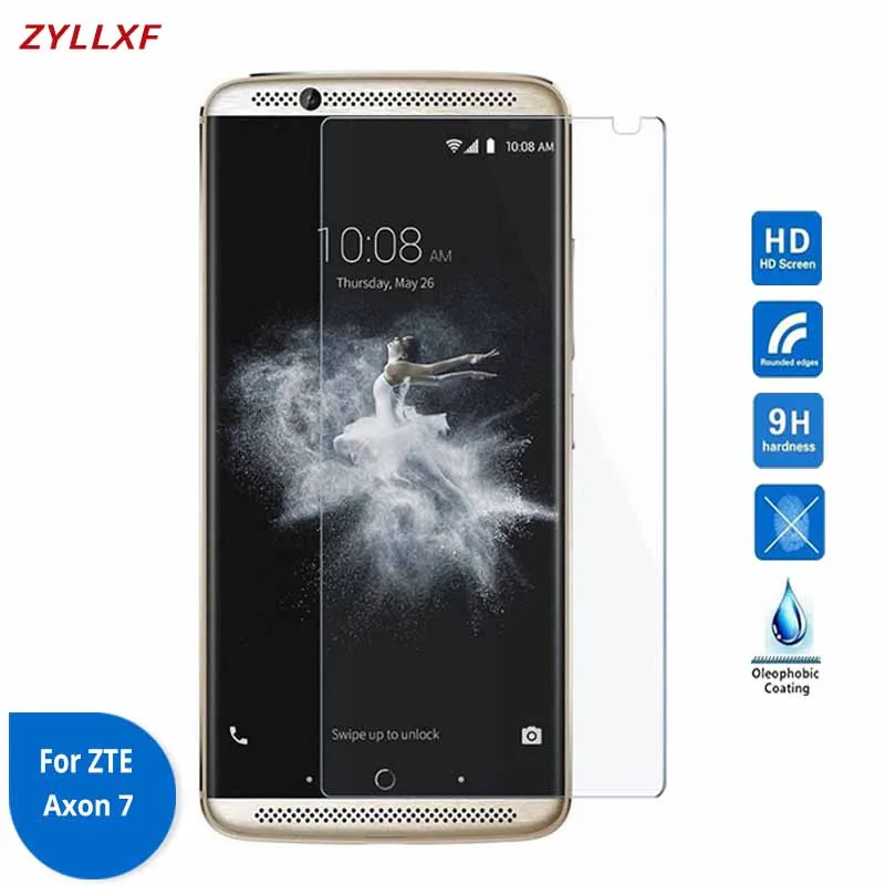 Для ZTE Axon 7 Закаленное стекло Защитная пленка для экрана 5 дюймов 9H 0 26 мм на A2017 A2017G