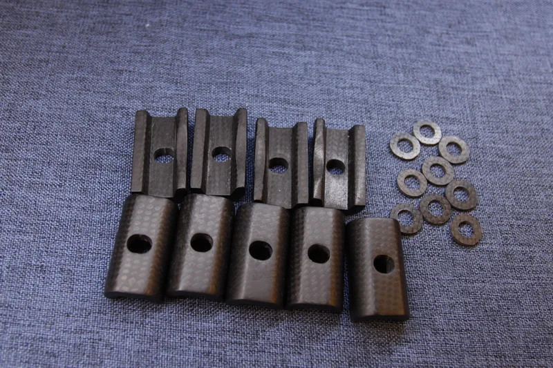 1 шт. сверхлегкие зажимы для велосипедных петель из углеродного волокна складной