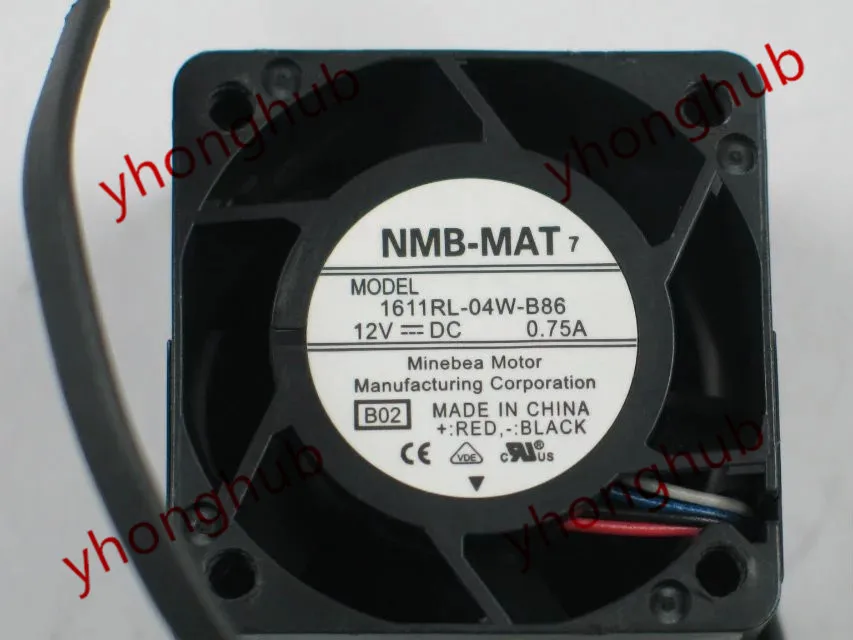 NMB-MAT 1611RL-04W-B86 B02 DC 12V 0.75A 40x40x28 мм вентилятор охлаждения сервера | Компьютеры и офис