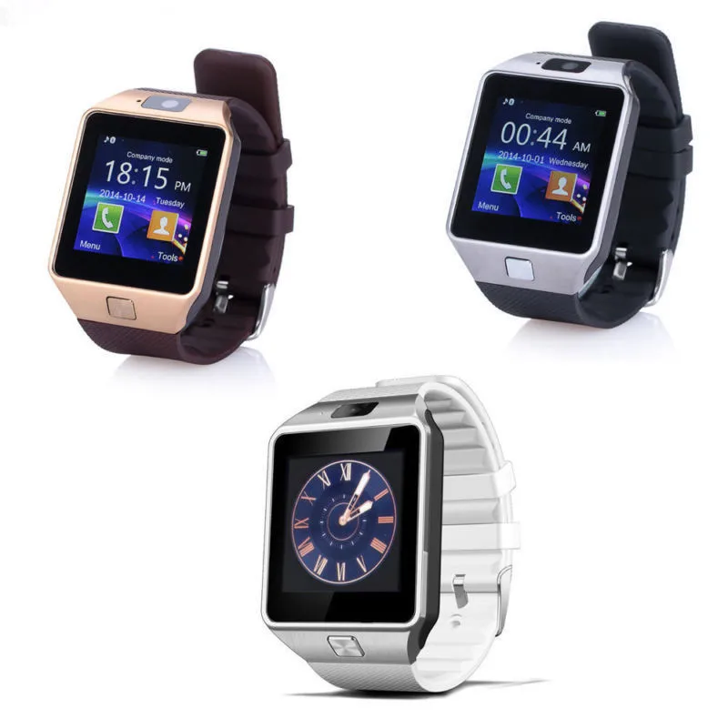 Бесплатная доставка Дешевые Черные умных часов что может вызвать и текст для Iphone