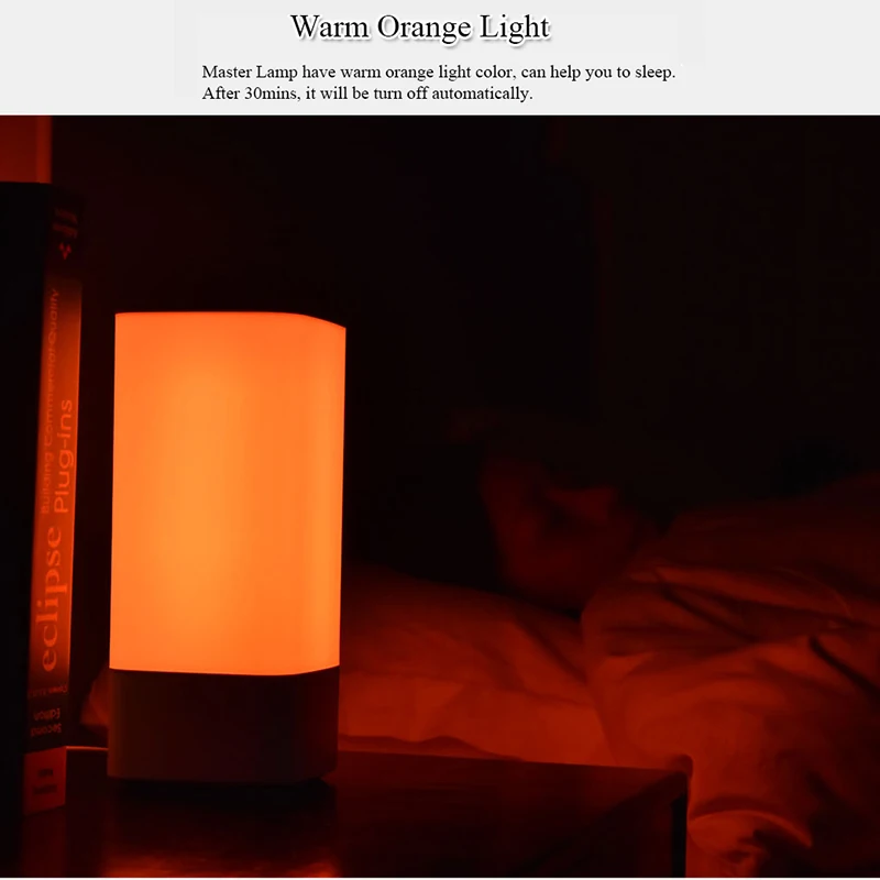 Wireless Touch Sensor LED Night Light 3000K Warm White Master Servant Lamps Kit Colorful Wall Lamp For Bedroom Kitchen Home | Лампы и
