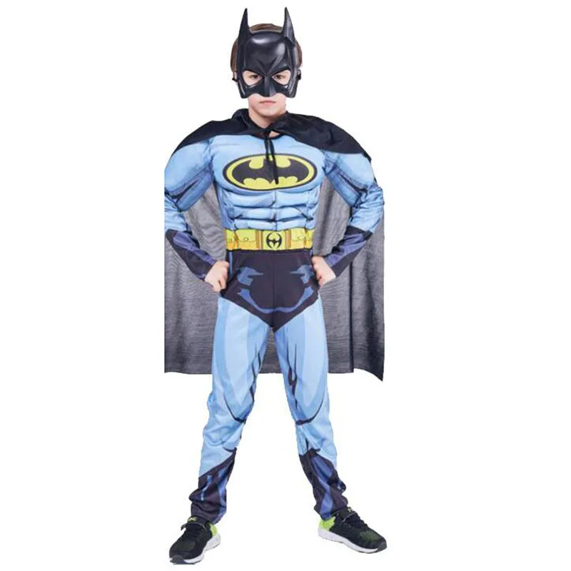 Костюм супергероя Бэтмена Темного рыцаря Детский костюм для мальчиков на