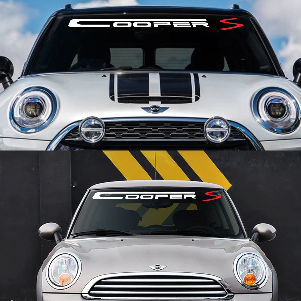 Car Styling Front Windshield Windscreen Decal Stickers For MINI Cooper S JCW R50 R53 R55 R56 R60 R61 F55 F56 F60 Accessories | Автомобили
