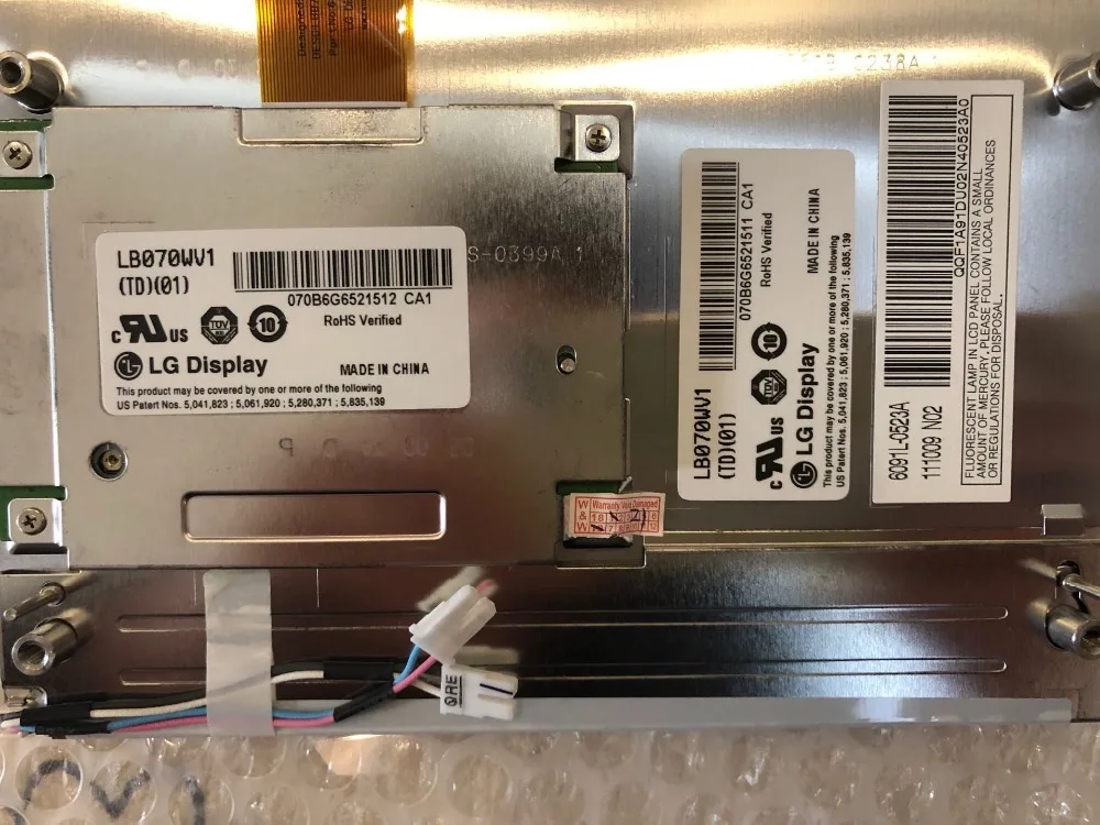 7 0 дюймовая TFT ЖК-панель LB070WV1-TD01 800 RGB * 480 WVGA параллельный ЖК-дисплей 1 канал 6 бит |