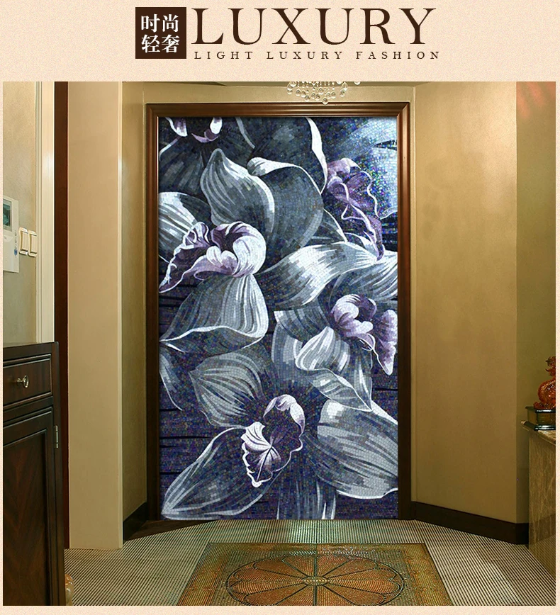 

Custom glass mosaic patterns art w all decoration A4062