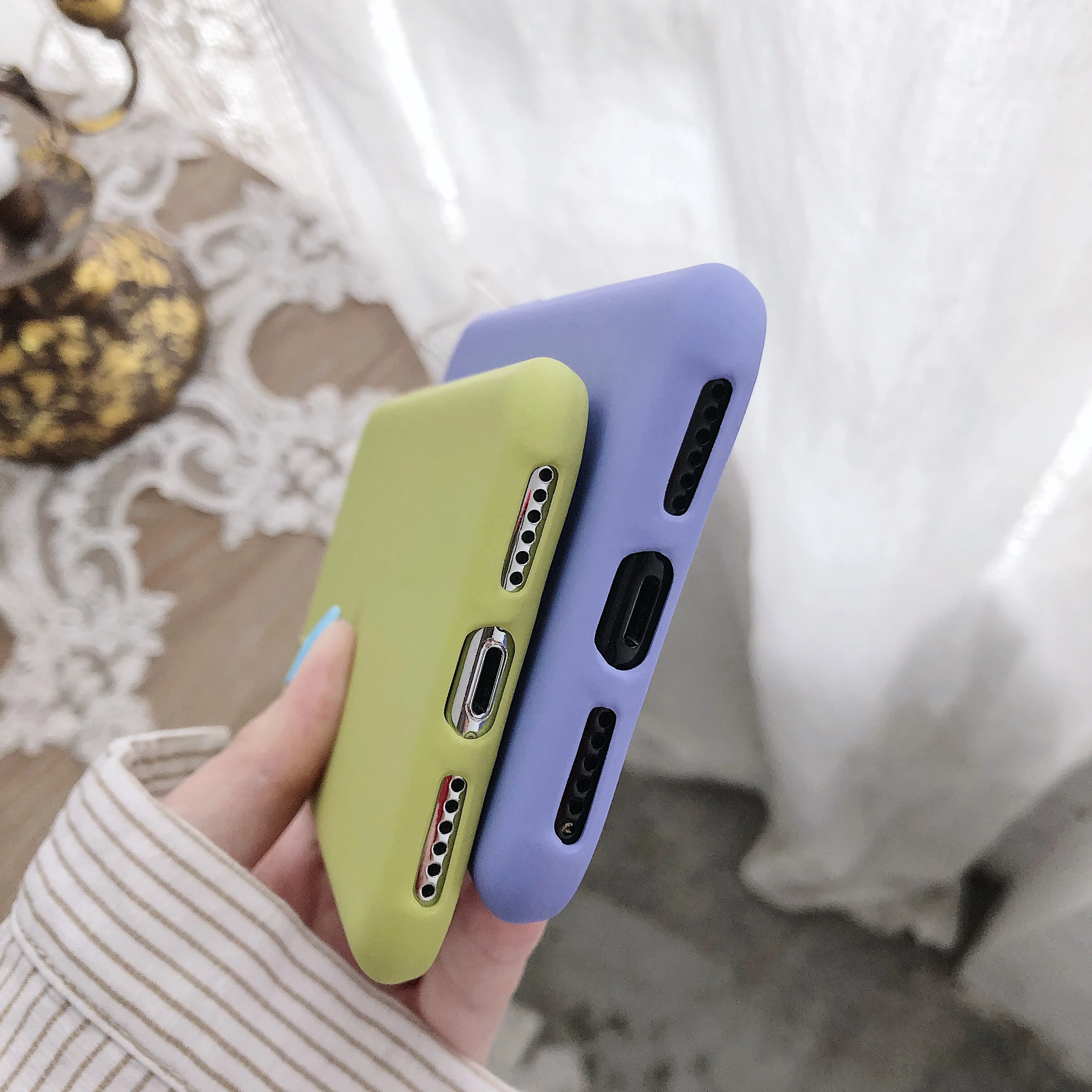 PIXIU нубук кожаный чехол для телефона iPhone 6 7 Plus X XR XS Max мягкая Противоударная задняя