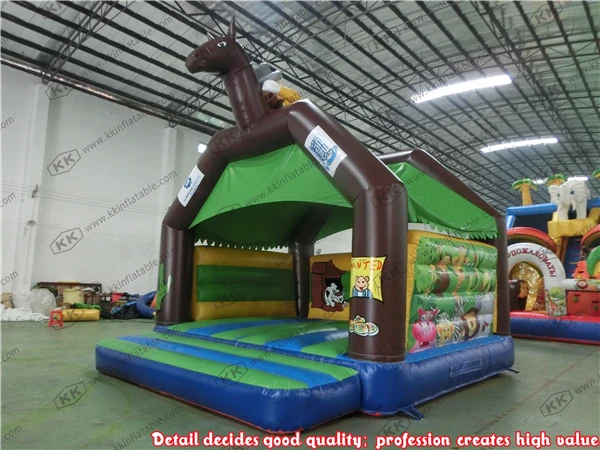 Надувной прыгающий батут игровой с лошадью|jumping bouncer|inflatable jumpinginflatable bouncer |