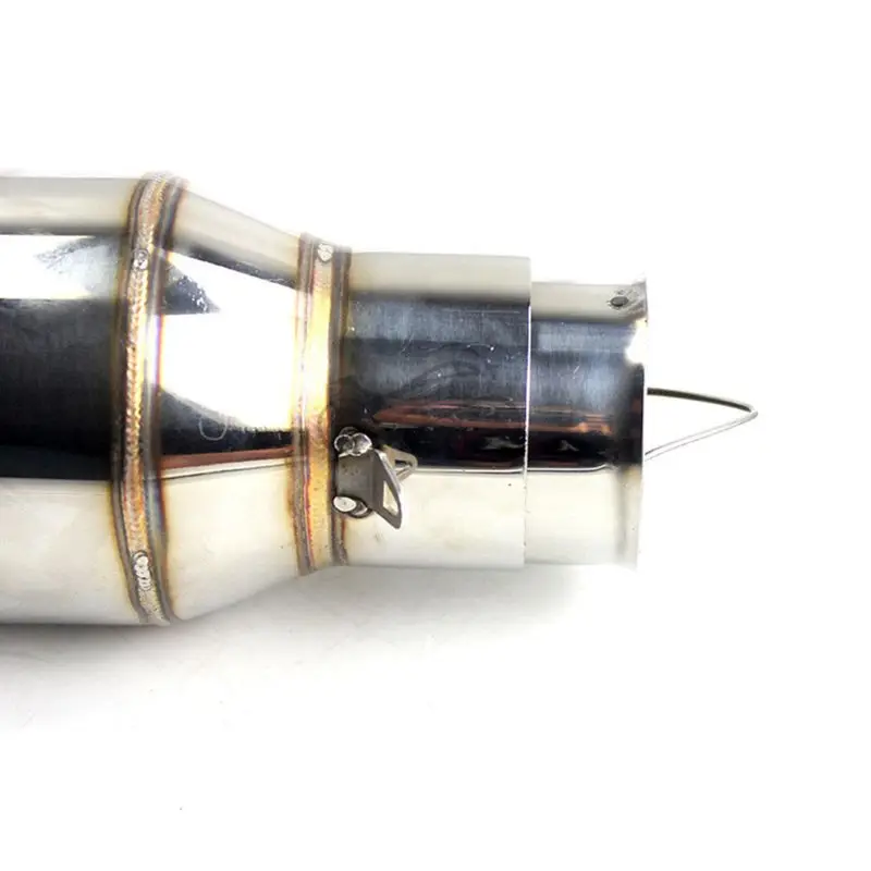 Универсальный глушитель выхлопных газов для мотоцикла из нержавеющей стали 60 мм