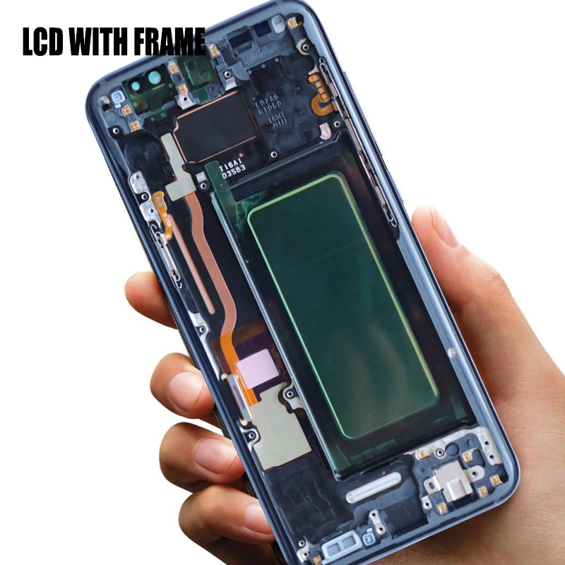 Оригинальный супер AMOLED дисплей для Samsung S8 Plus G955 G955F G950F G950U G950W LCD сенсорный экран