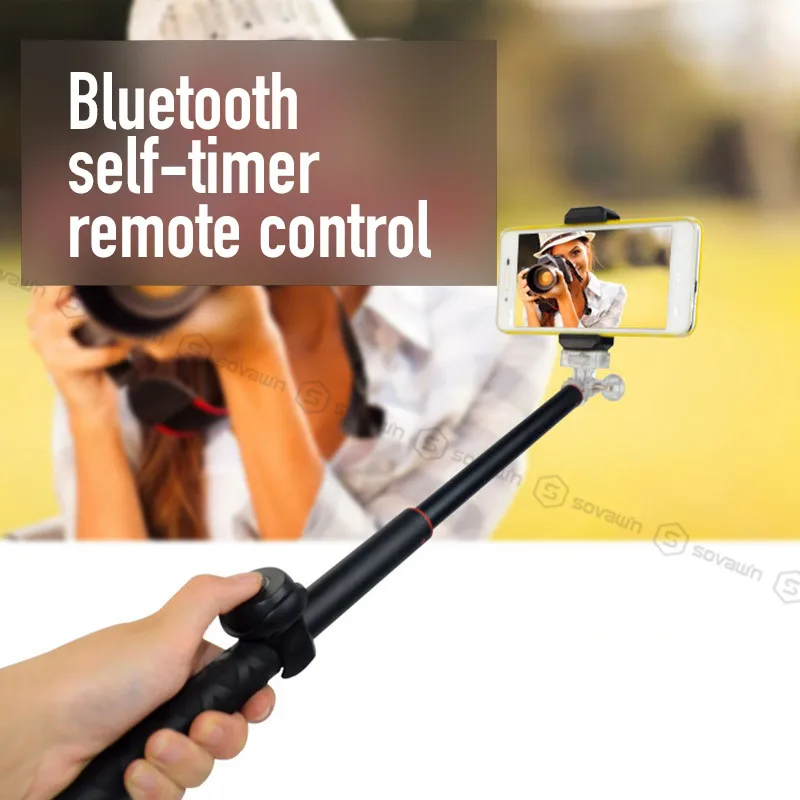 SOVAWIN клип-на Bluetooth пульт дистанционного управления спуска затвора беспроводной Автоспуск Универсальный мини пульт дистанционного управления для IPhone Android