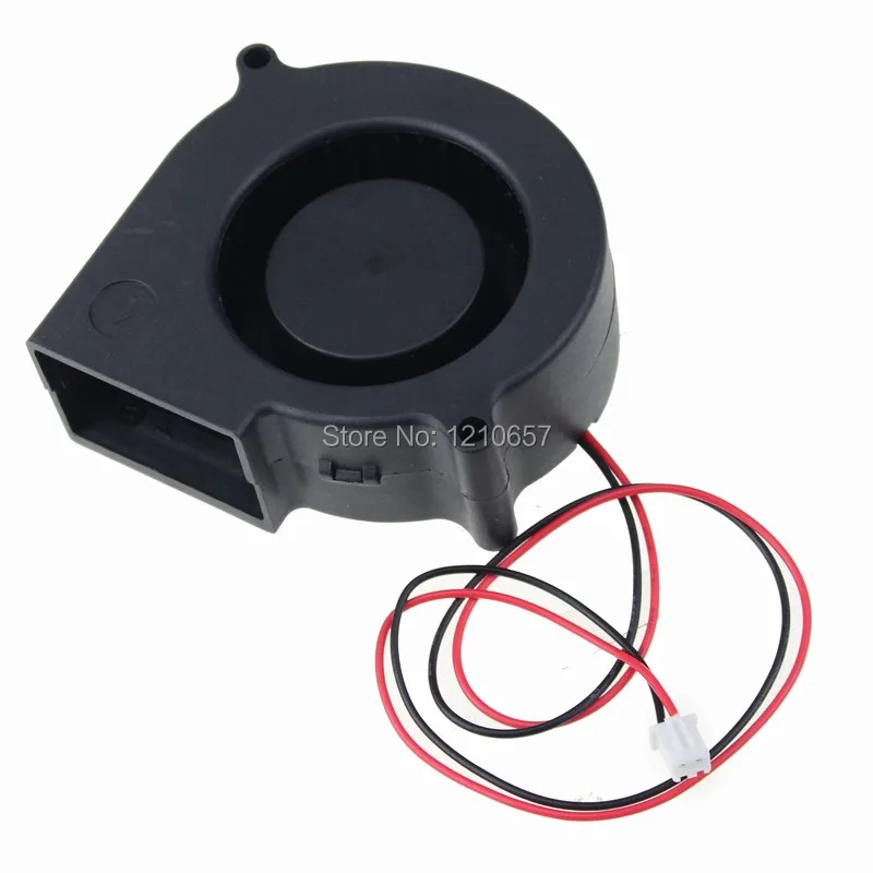 

1PCS Gdstime 7530 DC 5V 12V 24V 2Pin Dual Ball Sleeve Bearing 75mm 75x30mm Computer PC Brushless Cooling Centrifugal Blower Fan