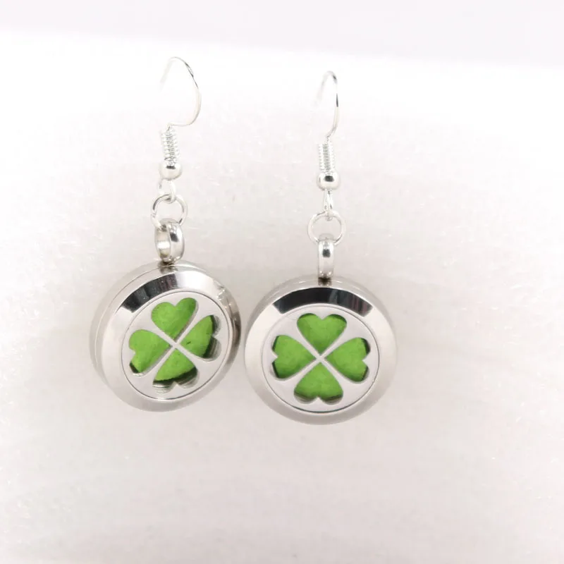 20 мм круглый крест эфирный диффузорный медальон с маслами серьги для женщин духи