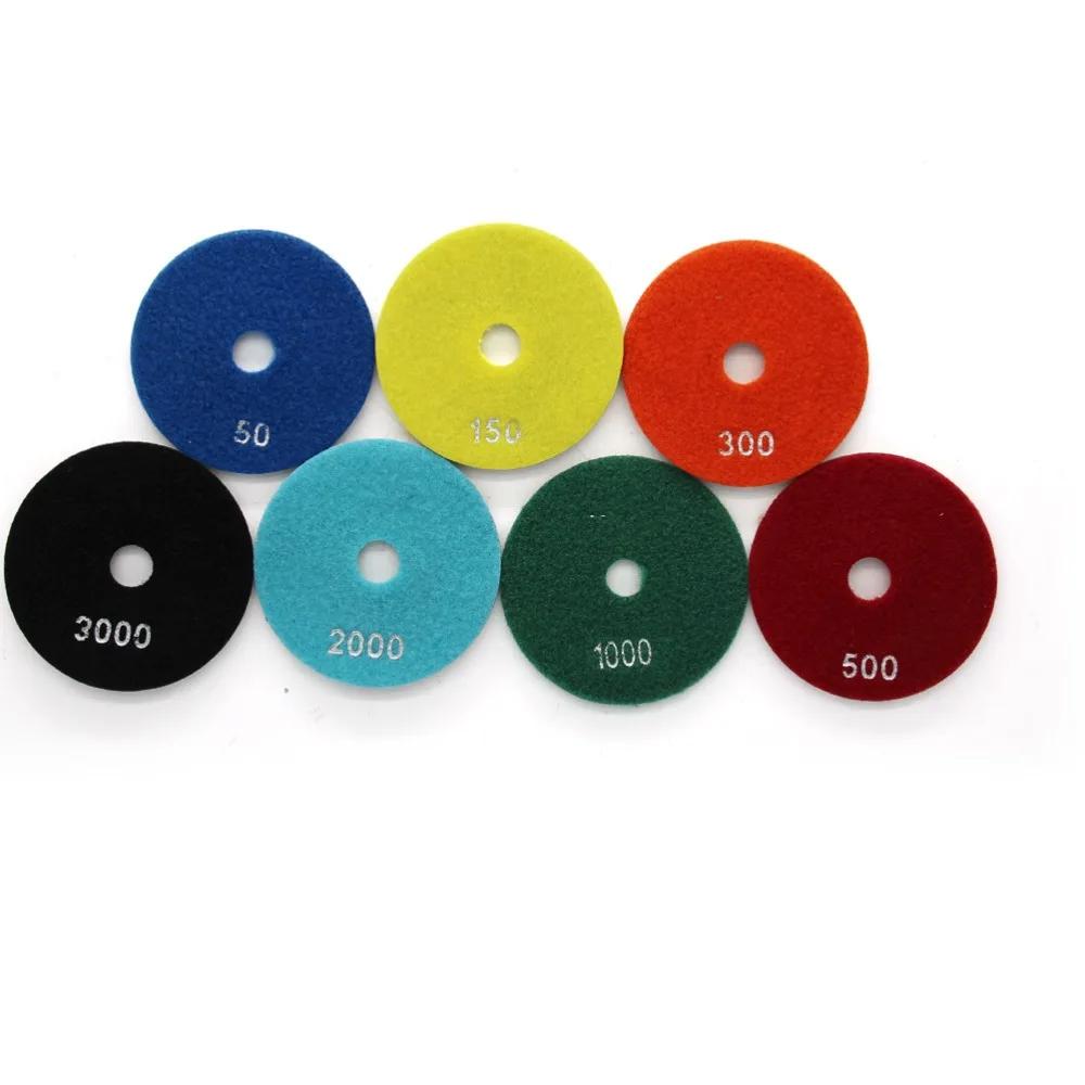 100 мм 4 дюйма бетонная напольная Подушка алмазные полимерные колодки 7 комплектов